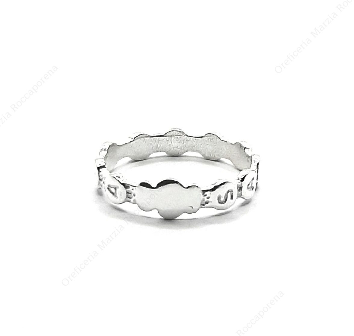 anello del rosario in argento 925 AN02AG