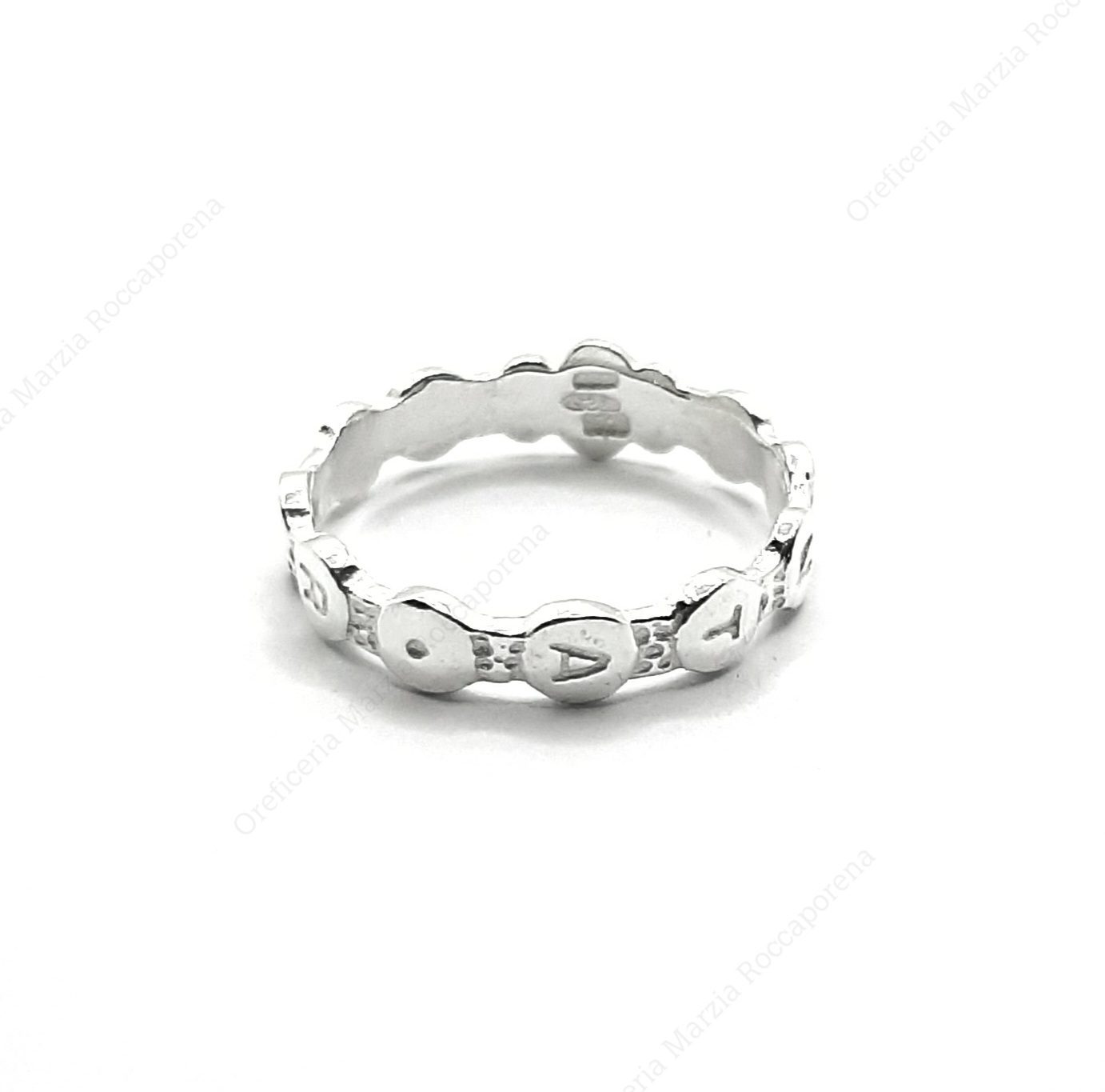 anello del rosario in argento 925 AN02AG