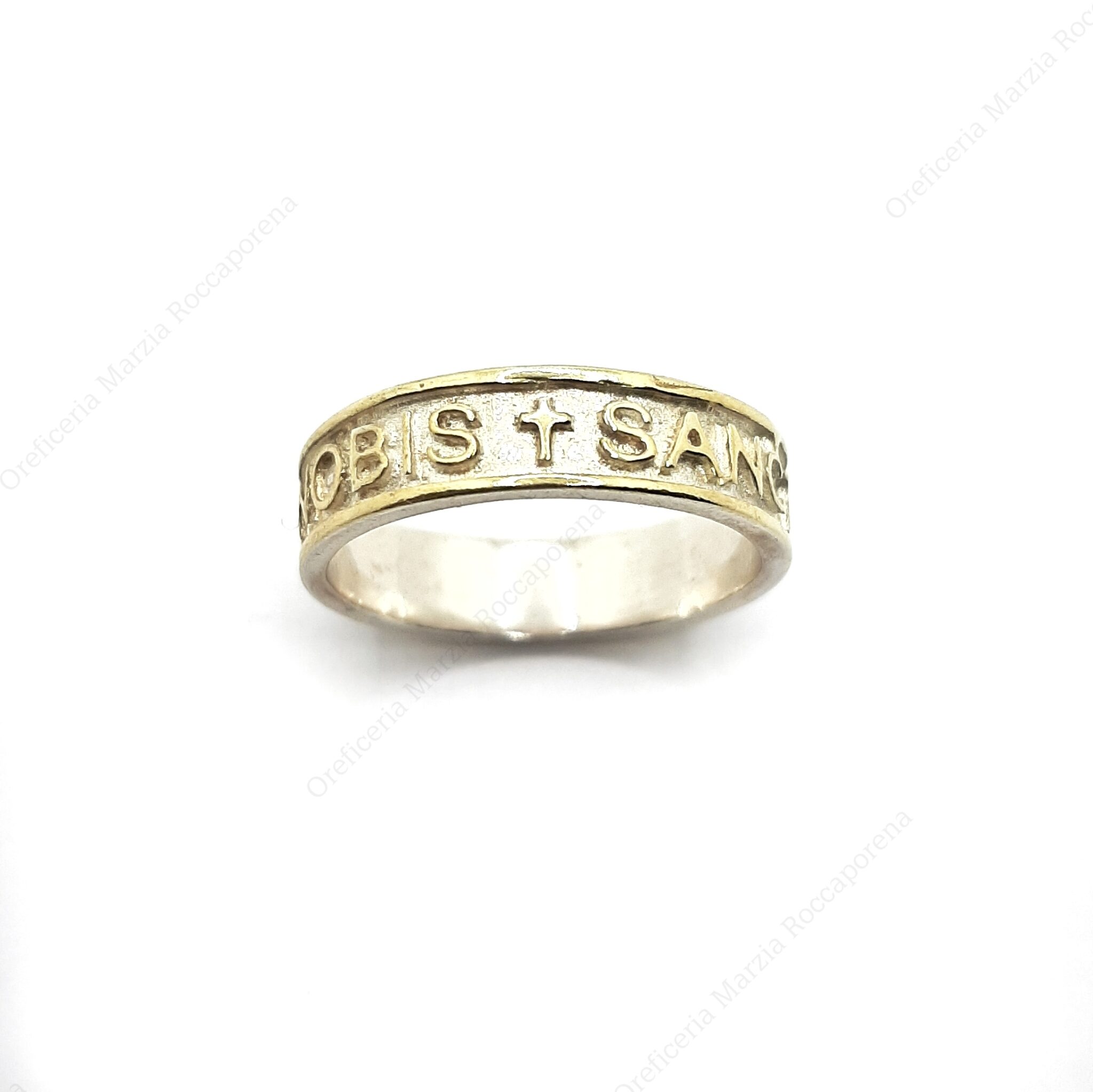 anello in argento "Sancta Rita ora pro nobis"