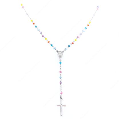 Rosario multicolor con Santa Rita