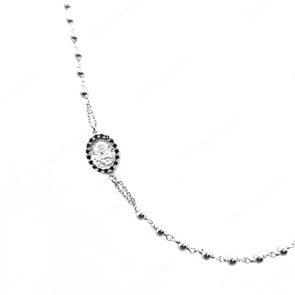 COLLANA DI SANTA RITA IN ARGENTO 925 - Souvenir Cascia