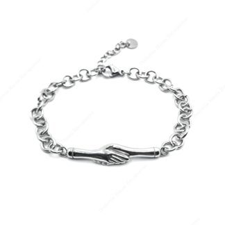 Bracciale "Fede di Santa Rita" in acciaio