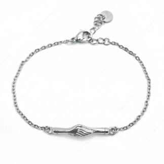 bracciale fede di santa rita in acciaio sottile